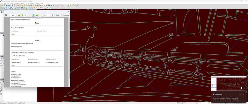 Missouri Farm Scene Sign, No Lettering vector paths in design software (photo 7)
