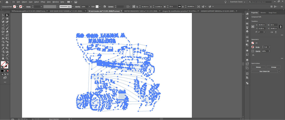 Missouri So God Made a Farmer Sign vector paths in design software