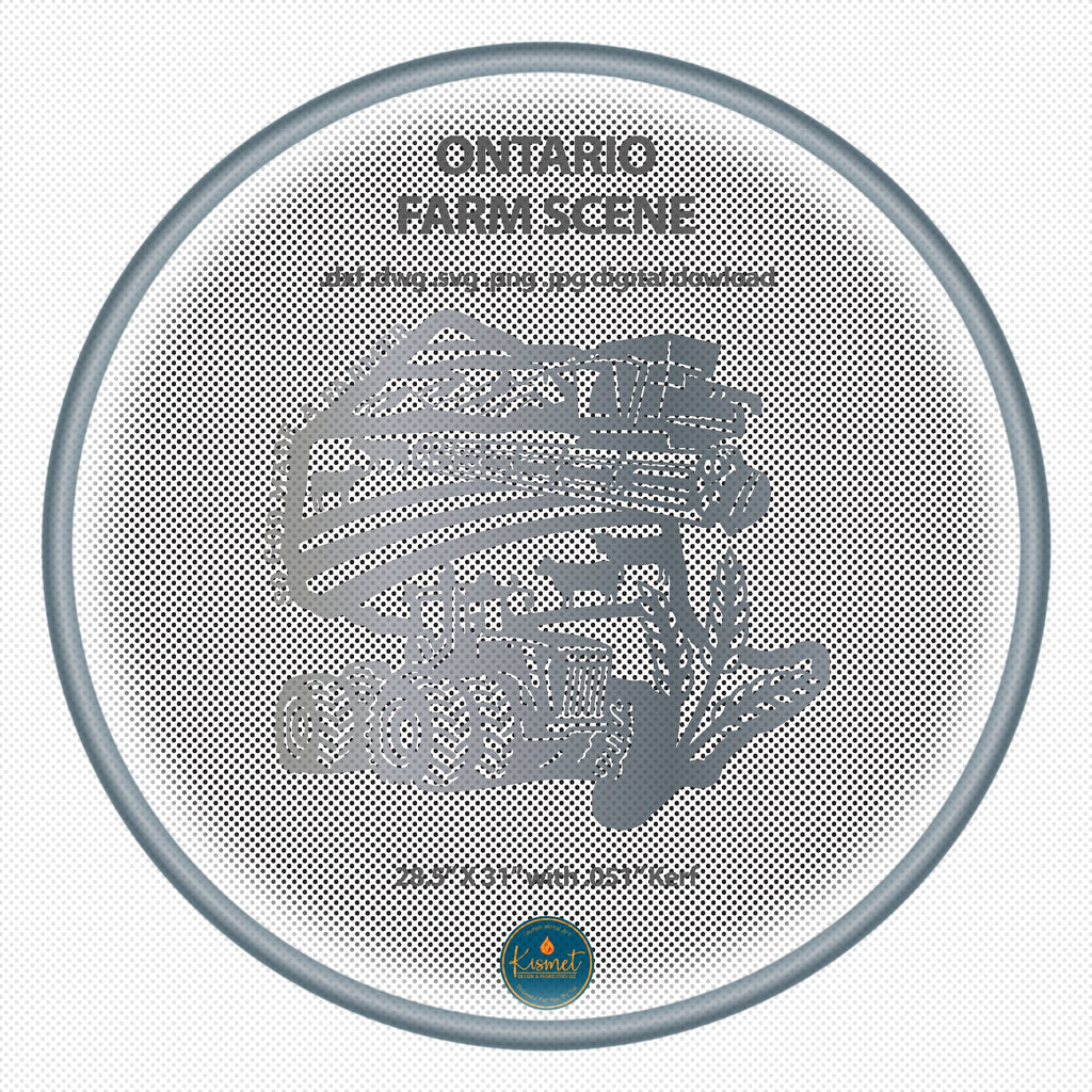 Ontario Wheat So God Made a Farmer Sign DXF/SVG design preview with file details (photo 2)