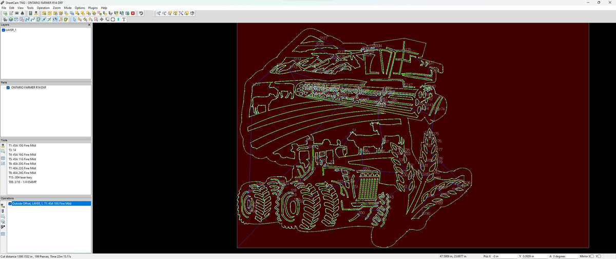 Ontario Farm Scene Sign, No Lettering vector paths in design software (photo 5)