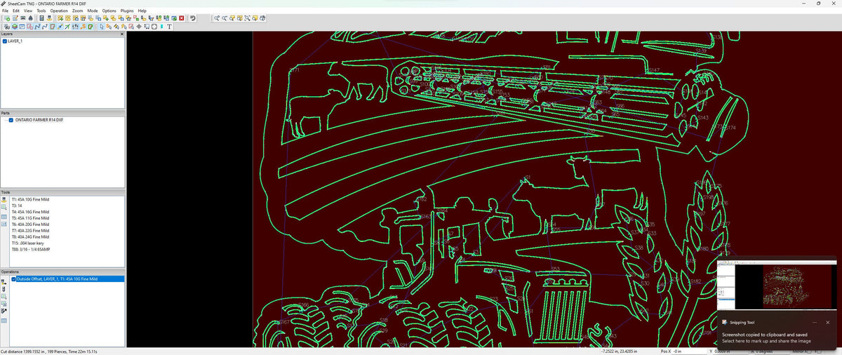 Ontario Farm Scene Sign, No Lettering vector paths in design software (photo 6)