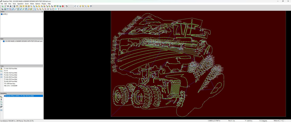 Ontario Corn So God Made a Farmer Sign vector paths in design software (photo 5)