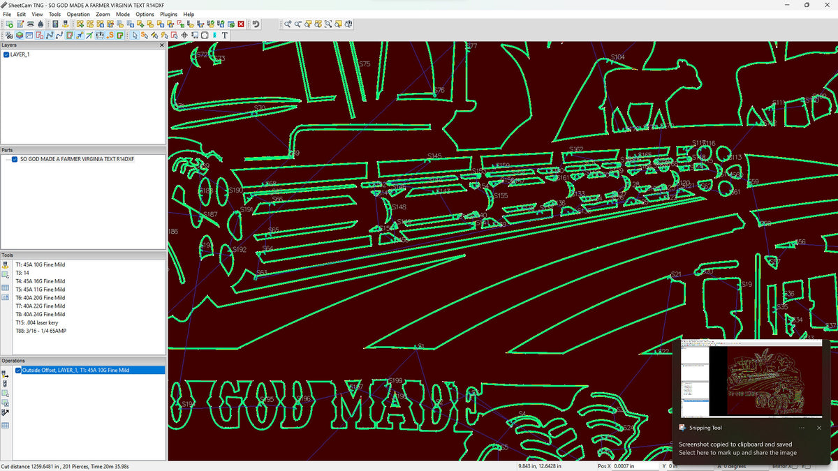 Virginia So God Made a Farmer Sign vector paths in design software (photo 5)