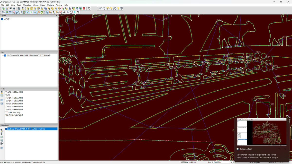 Virginia Farm Scene Sign, No Lettering vector paths in design software (photo 6)