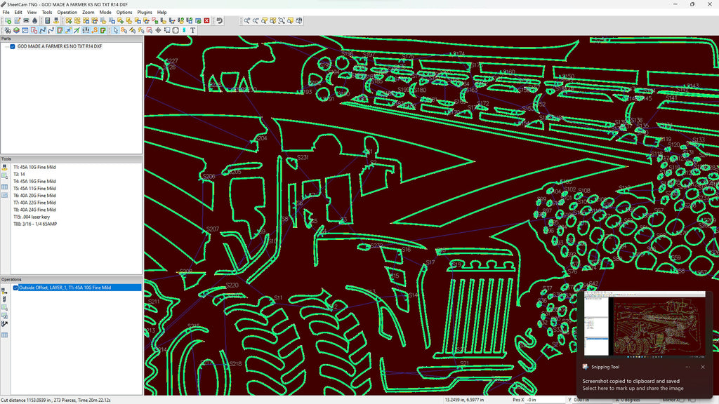 Kansas Farm Scene Sign, No Lettering vector paths in design software (photo 6)