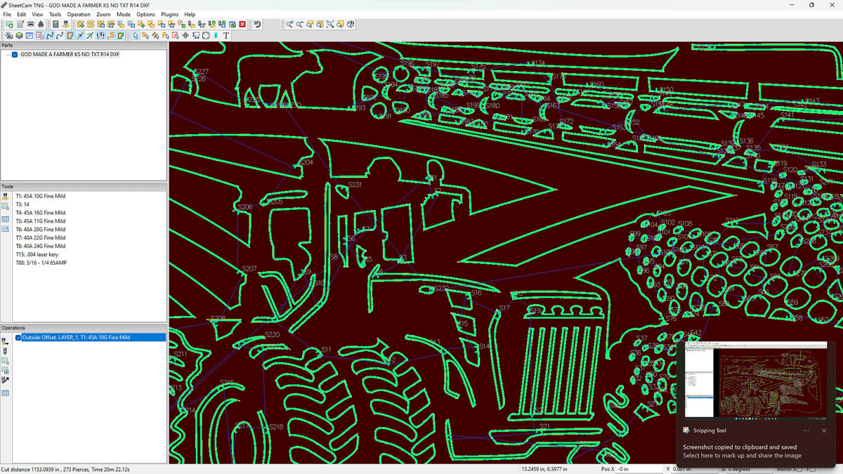 Kansas Farm Scene Sign, No Lettering vector paths in design software (photo 6)