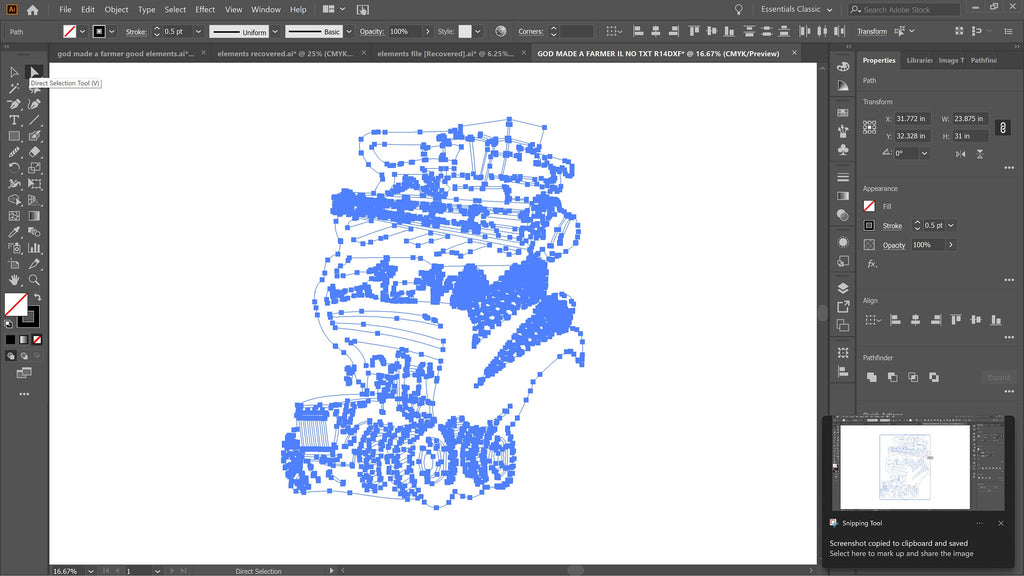 Illinois Farm Scene Sign, No Lettering vector paths in design software (photo 5)