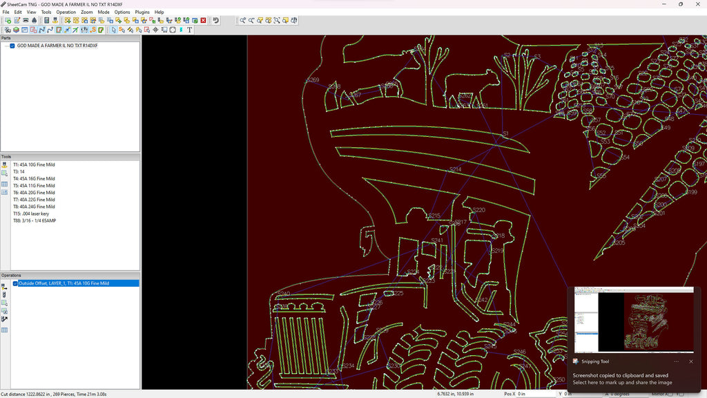 Illinois Farm Scene Sign, No Lettering vector paths in design software (photo 7)