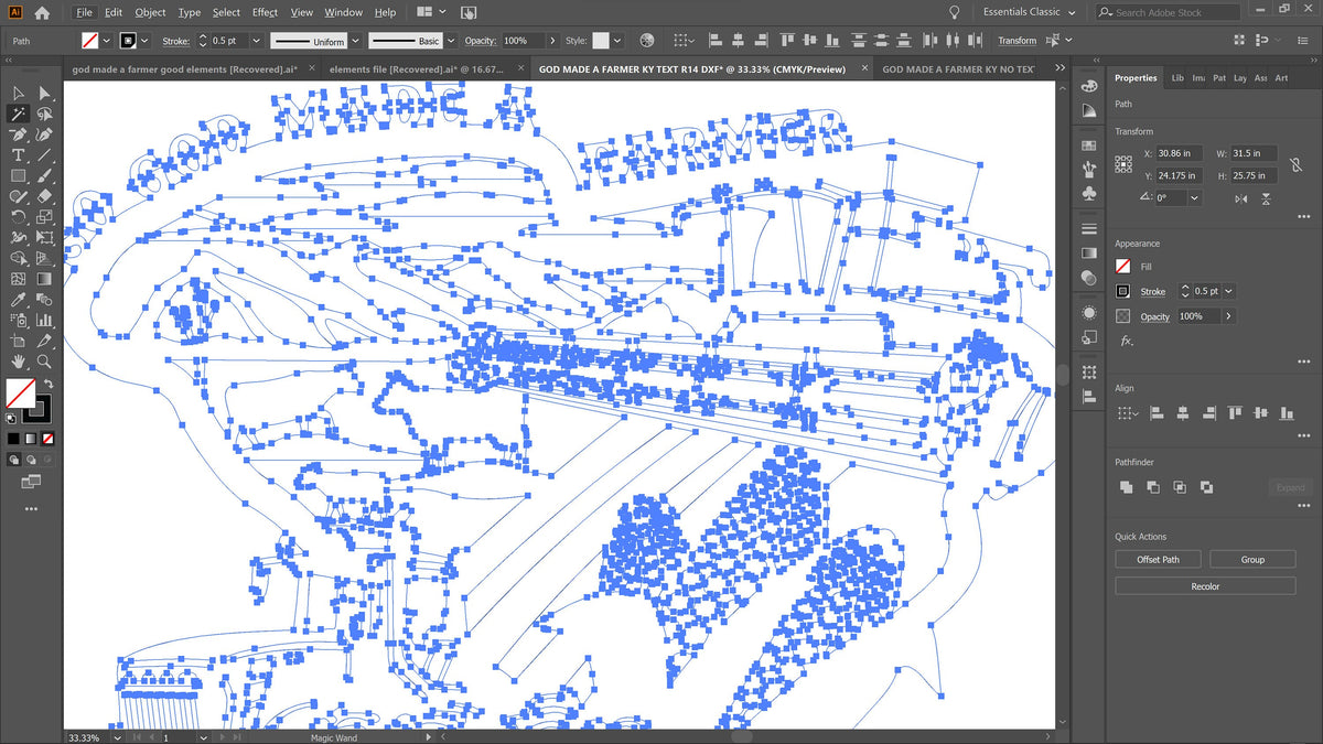 South Carolina So God Made a Farmer Sign vector paths in design software (photo 8)