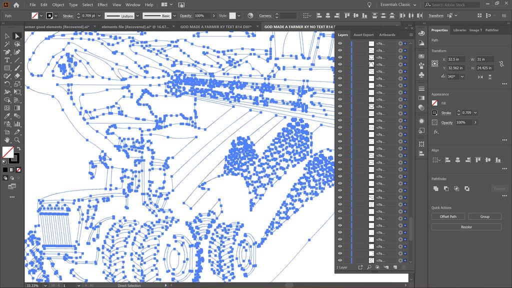 South Carolina Farm Scene Sign, No Lettering vector paths in design software (photo 7)
