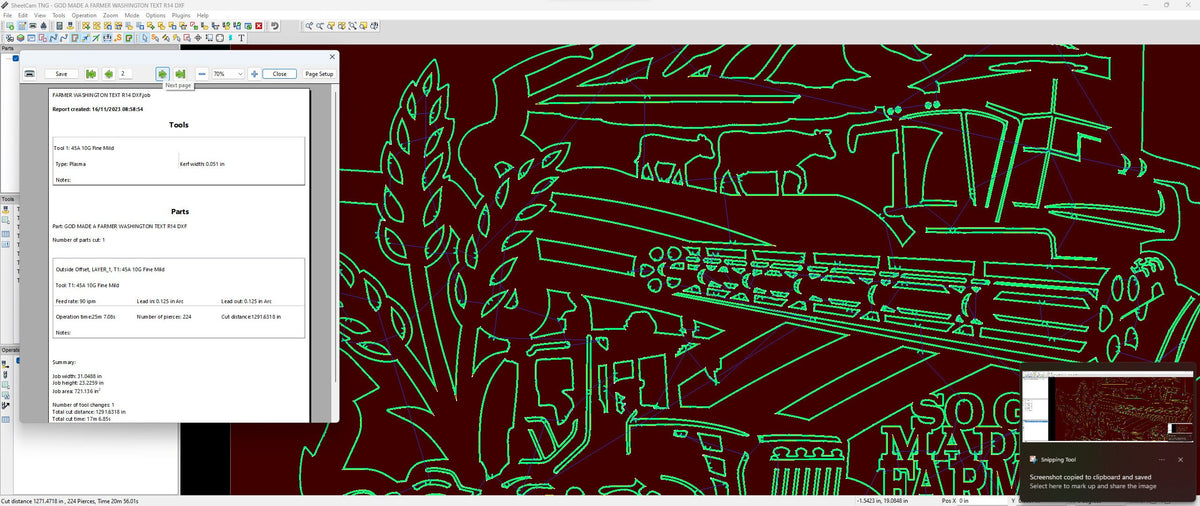 Washington Farm Scene Sign, No Lettering vector paths in design software (photo 7)