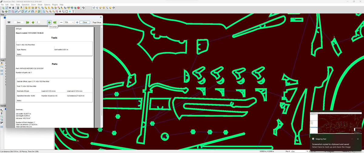 Vintage Motorcycle vector paths in design software (photo 6)