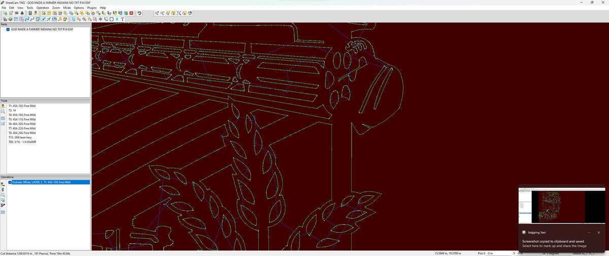 Indiana Farm Scene Sign, No Lettering vector paths in design software (photo 7)