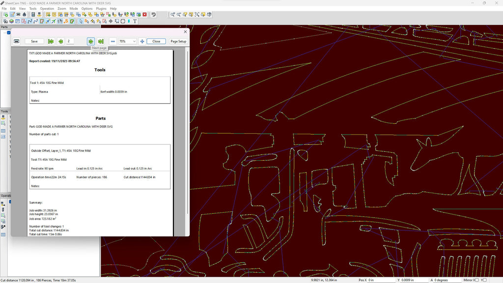 North Carolina Farm Scene Sign, No Lettering vector paths in design software (photo 5)