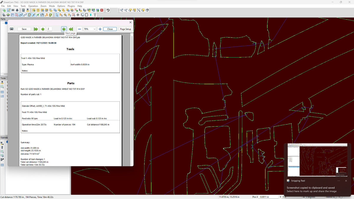Oklahoma Wheat Farm Scene Sign, No Lettering vector paths in design software (photo 6)