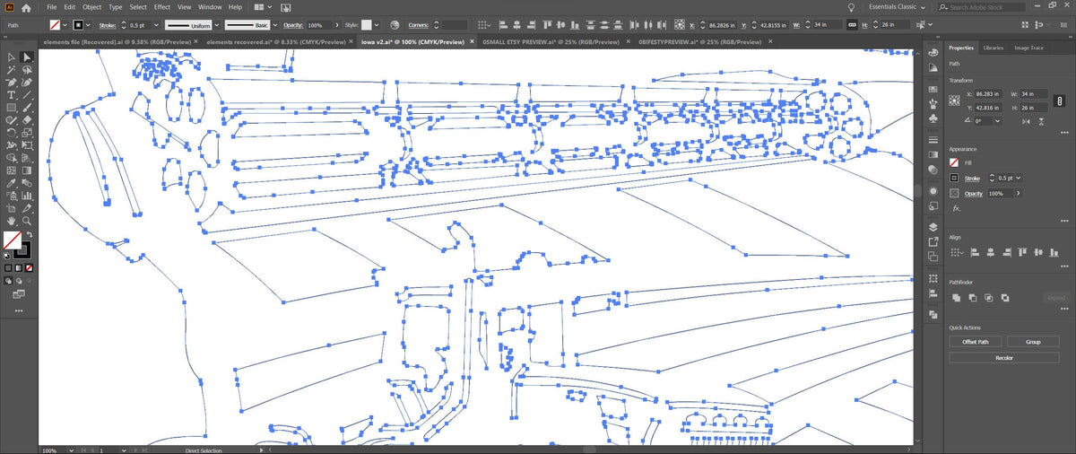Iowa Corn So God Made a Farmer Sign vector paths in design software (photo 4)