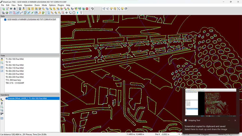 Louisiana Farm Scene Sign, No Lettering vector paths in design software (photo 6)