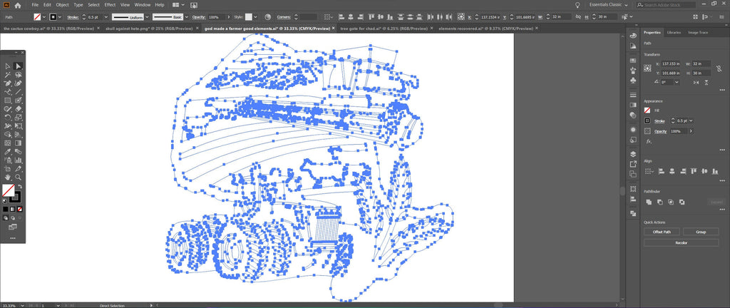Ontario Farm Scene Sign, No Lettering vector paths in design software (photo 4)