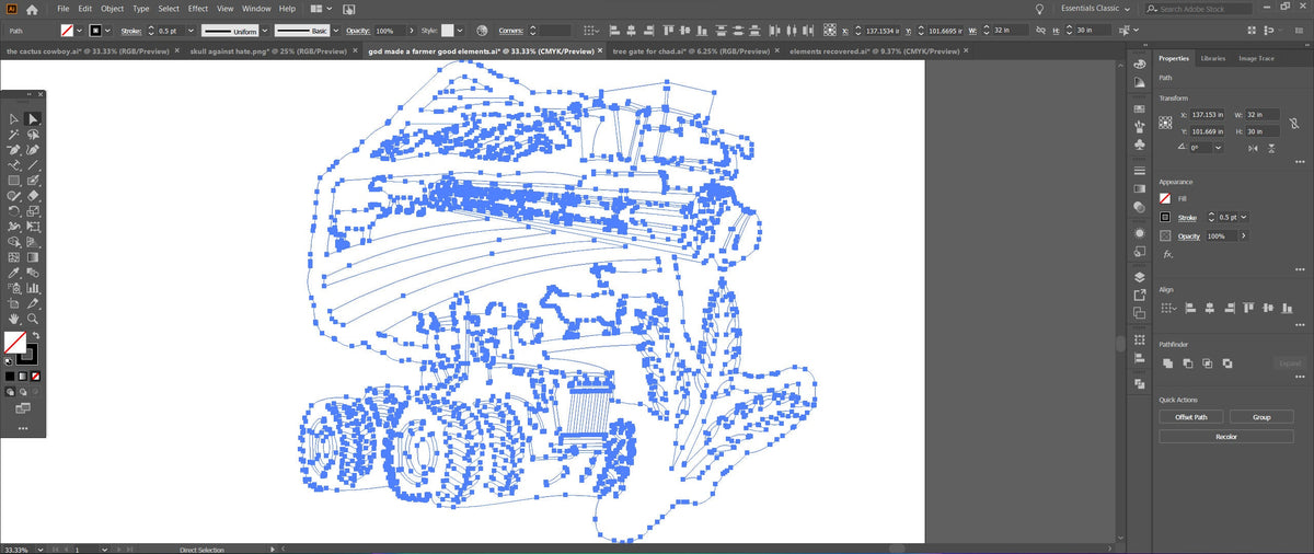 Ontario Farm Scene Sign, No Lettering vector paths in design software (photo 4)