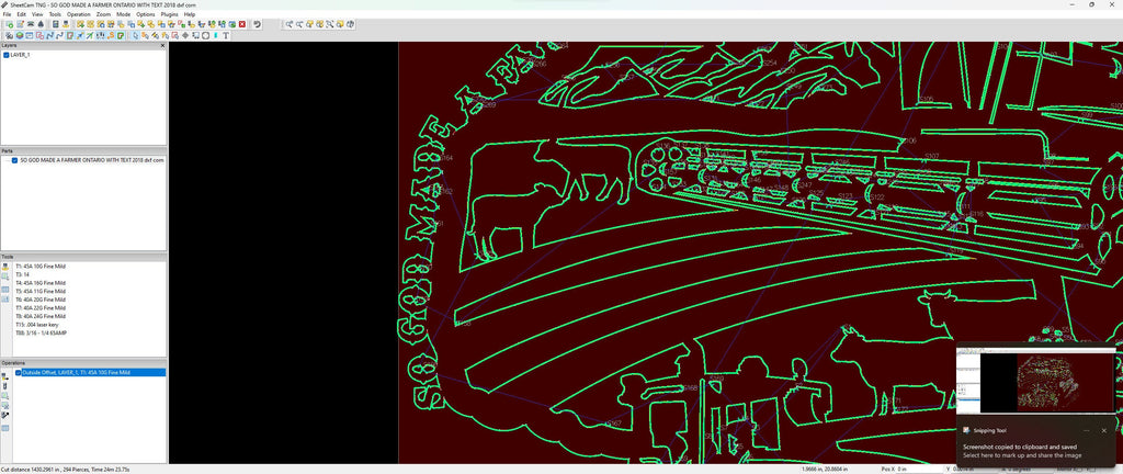 Ontario Corn So God Made a Farmer Sign vector paths in design software (photo 8)