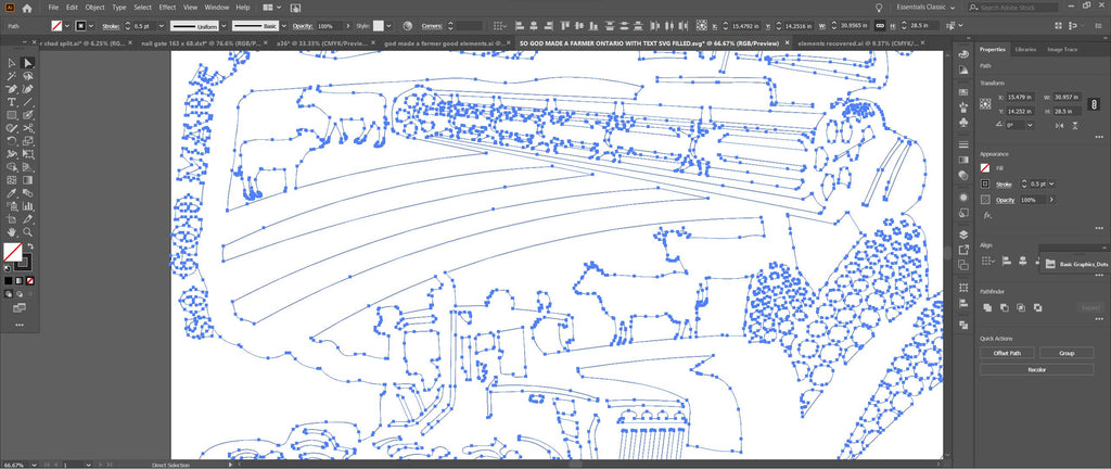 Ontario Corn So God Made a Farmer Sign vector paths in design software (photo 10)