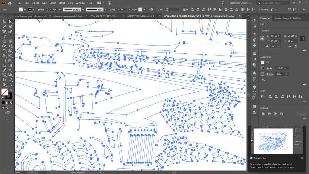 Kansas Farm Scene Sign, No Lettering vector paths in design software (photo 7)