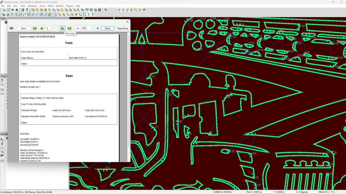 Kansas So God Made a Farmer Sign vector paths in design software