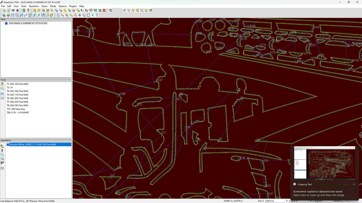 Kansas So God Made a Farmer Sign vector paths in design software (photo 4)