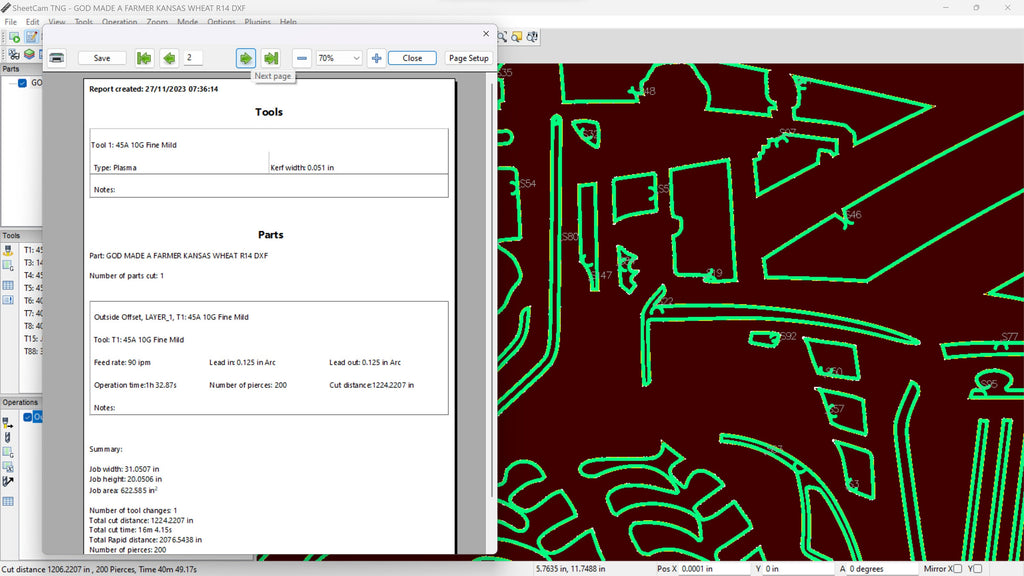 Kansas Wheat Rectangle Farm Scene Sign, No Lettering vector paths in design software (photo 6)