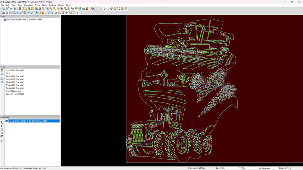 Illinois Farm Scene Sign, No Lettering vector paths in design software