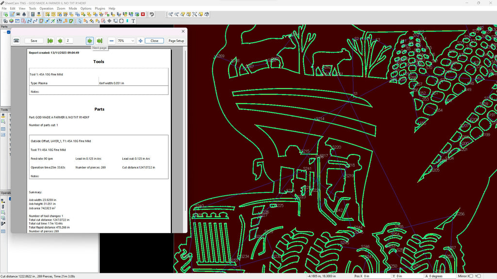 Illinois Farm Scene Sign, No Lettering vector paths in design software (photo 4)