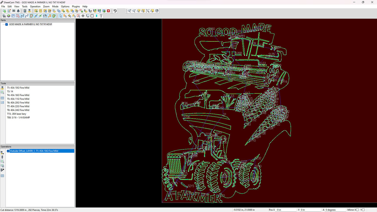 Illinois So God Made a Farmer Sign vector paths in design software (photo 4)