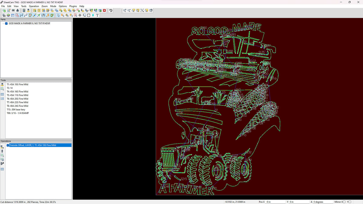 Illinois Farm Signs, Set of 2 vector paths in design software