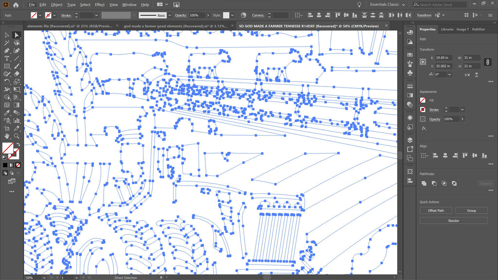 Tennessee So God Made a Farmer Sign vector paths in design software (photo 6)