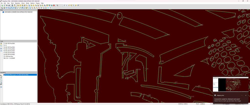 Iowa Tracked Tractor So God Made a Farmer Sign vector paths in design software (photo 5)