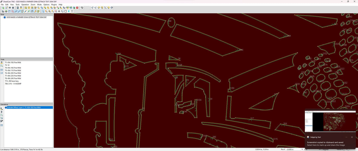 Iowa Tracked Tractor So God Made a Farmer Sign vector paths in design software (photo 5)