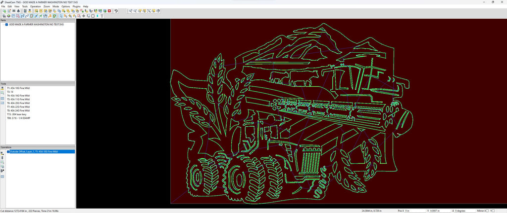 Washington So God Made a Farmer Sign vector paths in design software (photo 6)