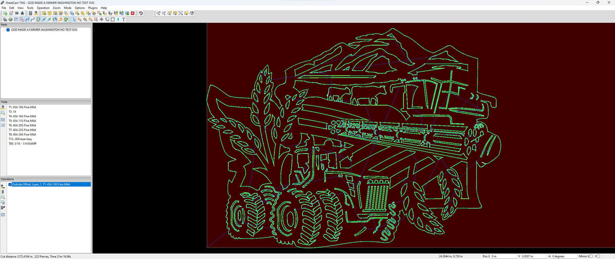 Washington So God Made a Farmer Sign vector paths in design software (photo 6)
