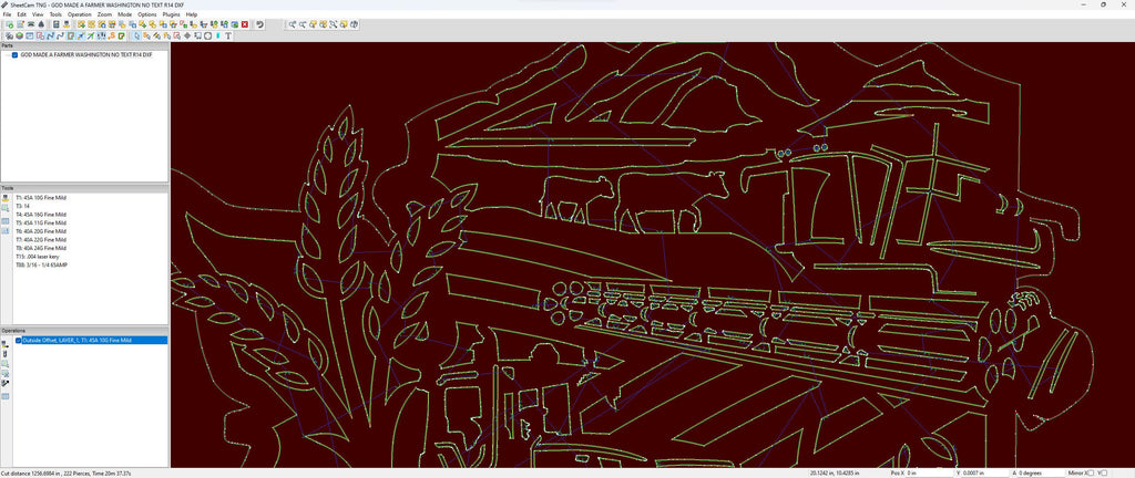 Washington So God Made a Farmer Sign vector paths in design software (photo 4)