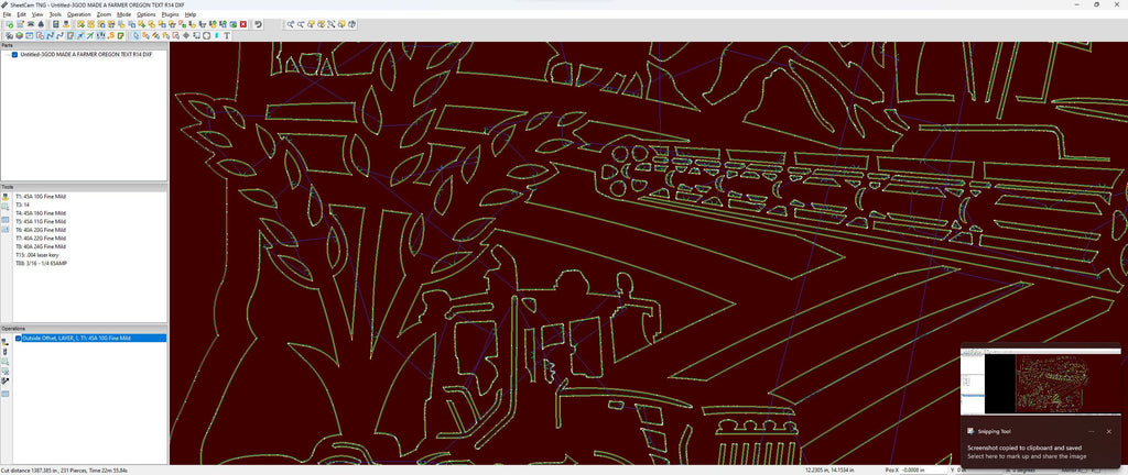 Oregon So God Made a Farmer Sign vector paths in design software (photo 7)