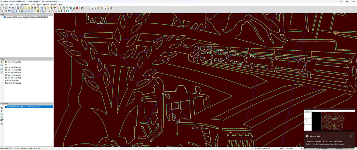 Oregon So God Made a Farmer Sign vector paths in design software (photo 7)