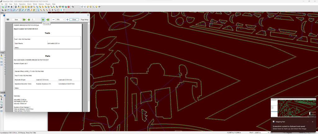 Oregon Farm Scene Sign, No Lettering vector paths in design software (photo 6)