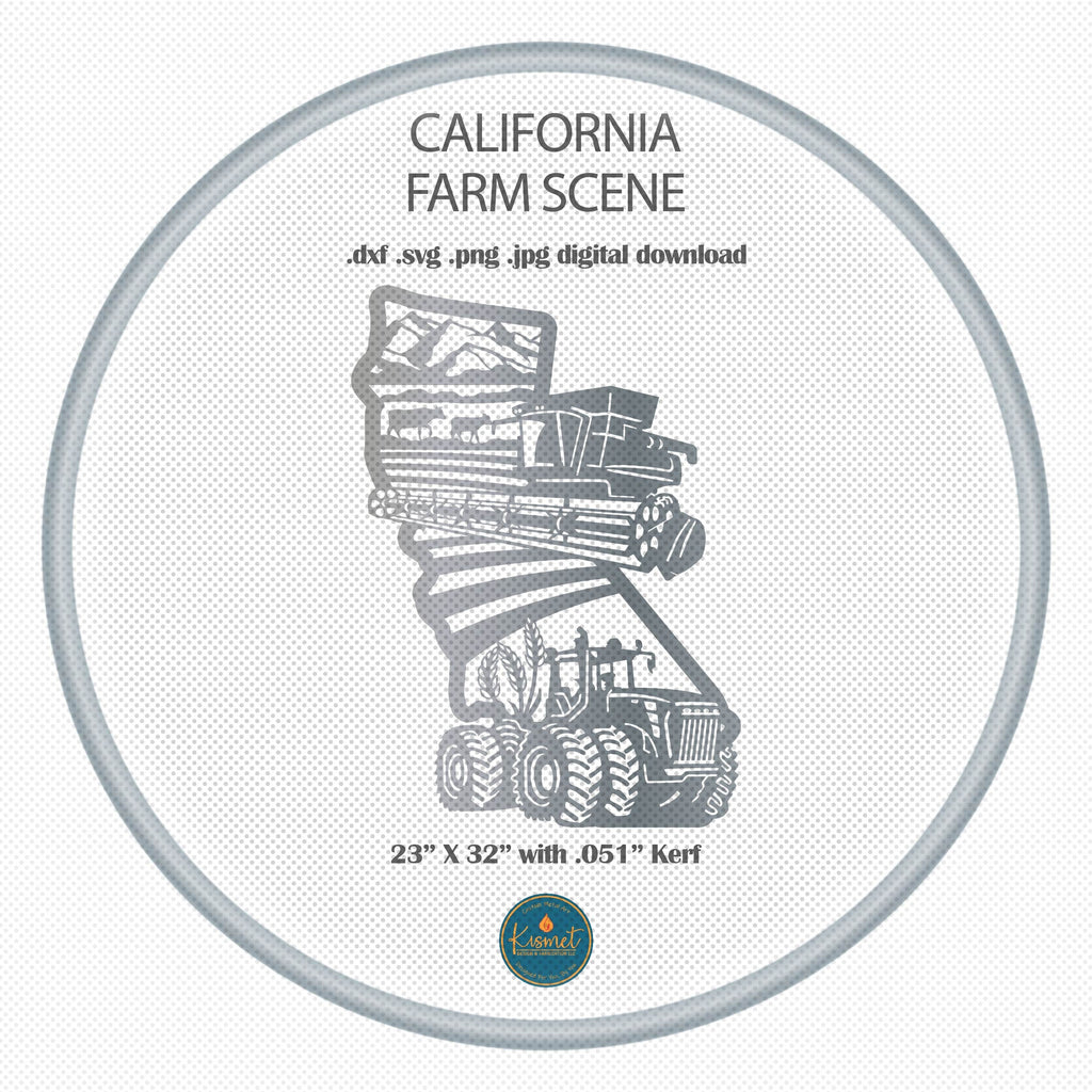 California Farm Signs, Set of 2 DXF/SVG design preview with file details (photo 5)