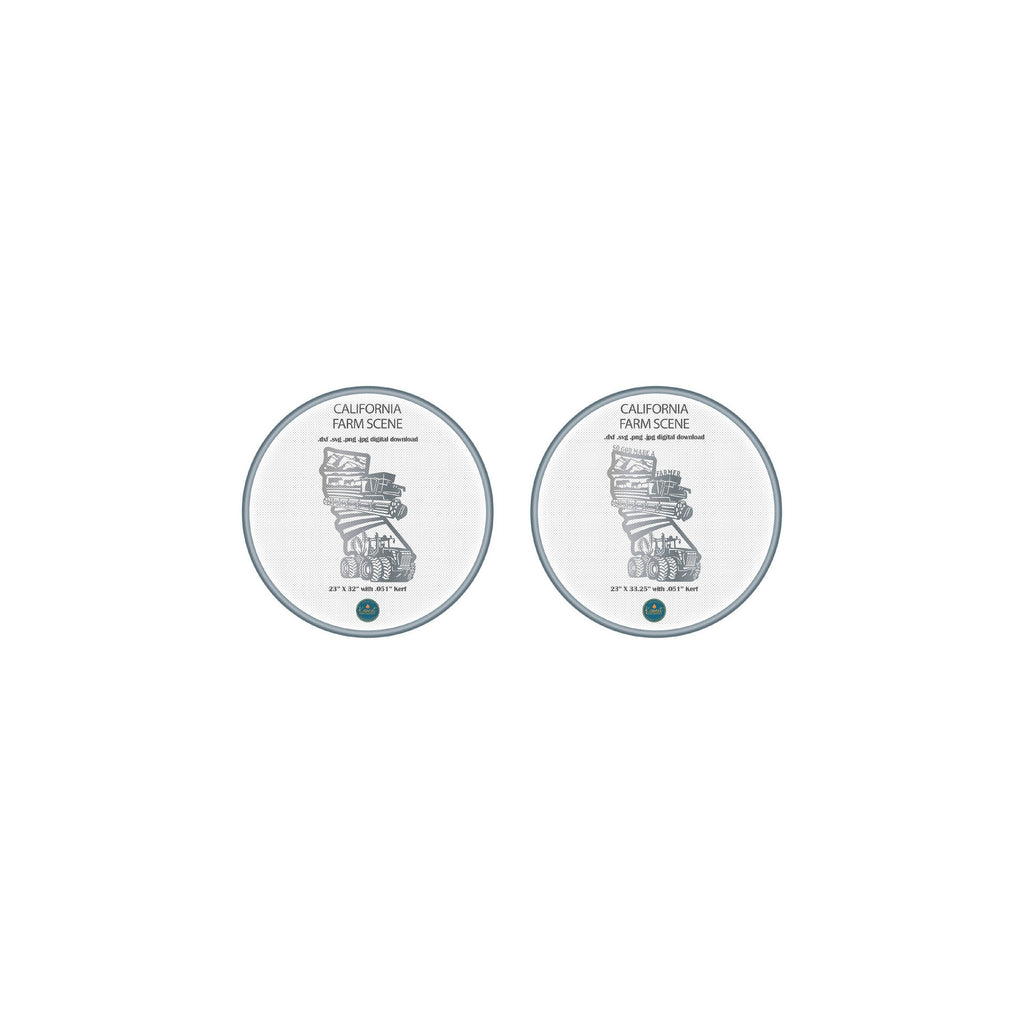 California Farm Signs, Set of 2 DXF/SVG design preview with file details