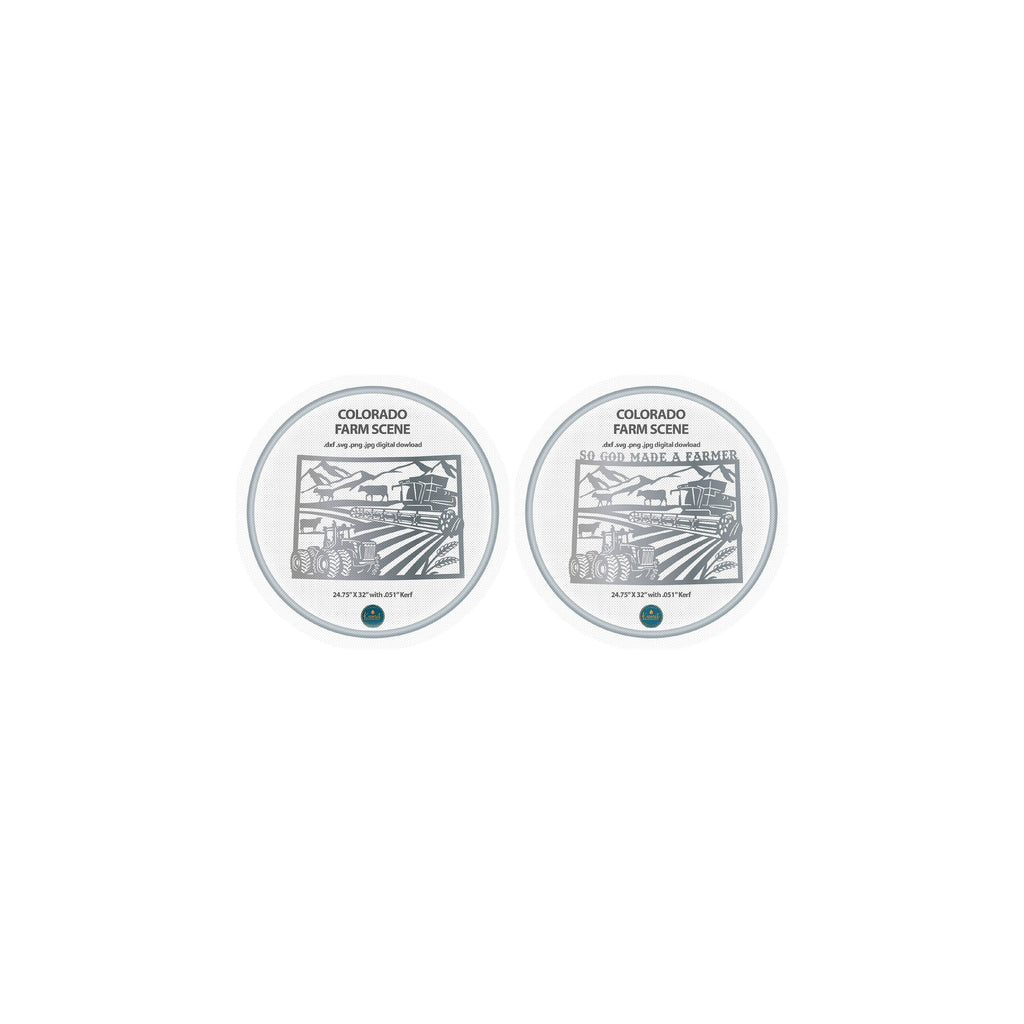 Colorado Farm Signs, Set of 2 DXF/SVG design preview with file details