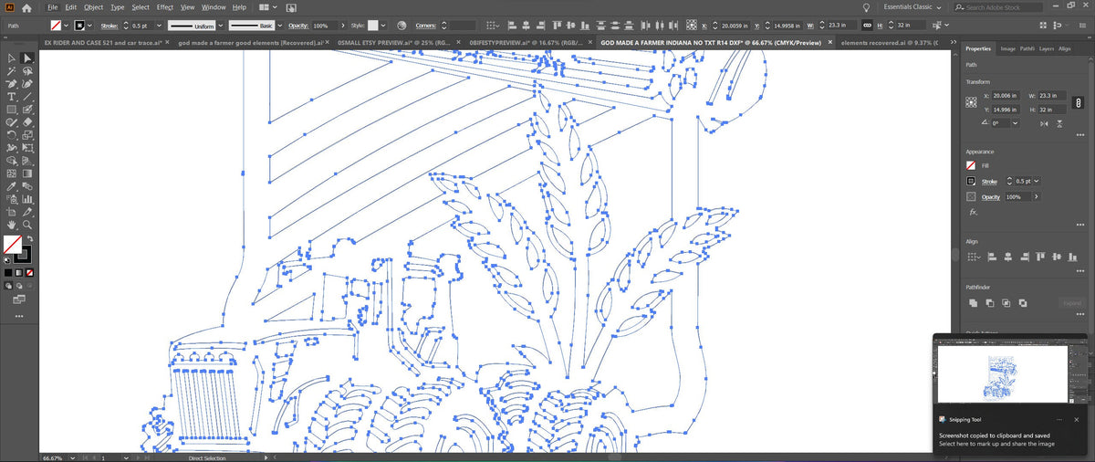 Indiana Farm Scene Sign, No Lettering vector paths in design software (photo 6)