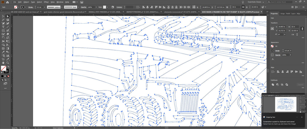 Pennsylvania So God Made a Farmer Sign vector paths in design software (photo 8)