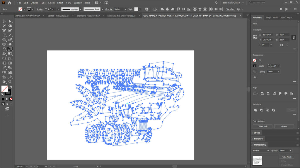 North Carolina So God Made a Farmer Sign vector paths in design software (photo 4)