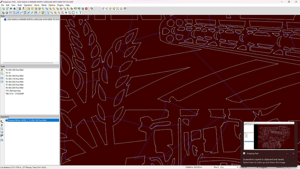North Carolina So God Made a Farmer Sign vector paths in design software (photo 5)