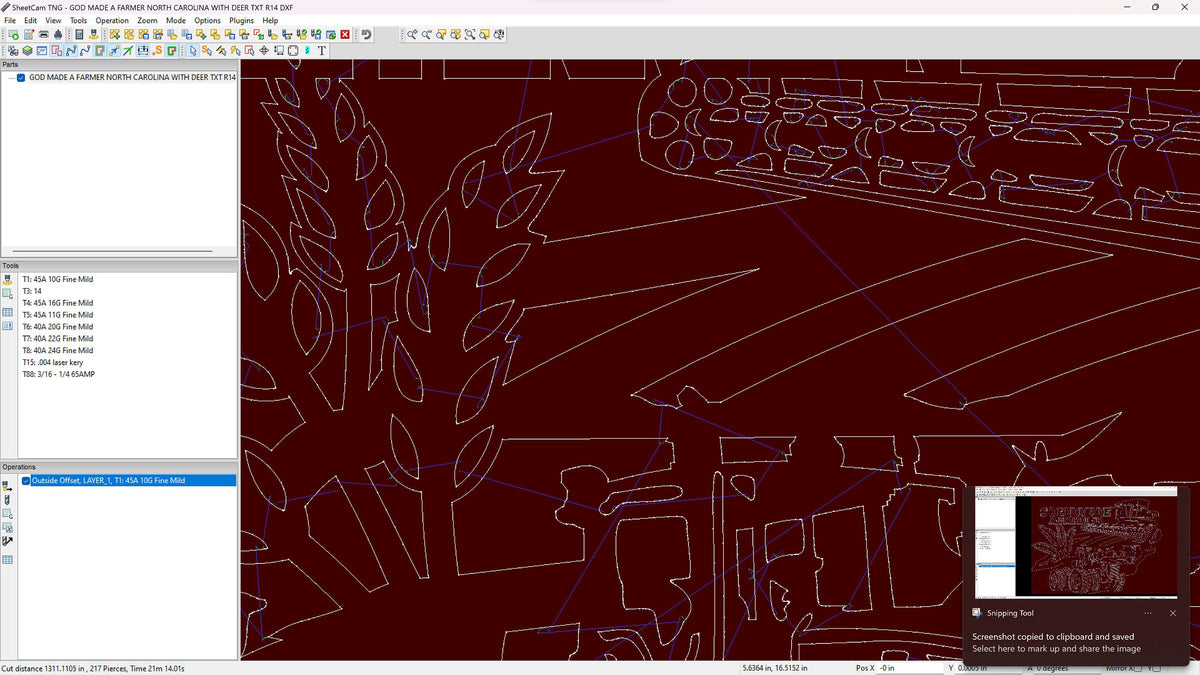 North Carolina So God Made a Farmer Sign vector paths in design software (photo 5)